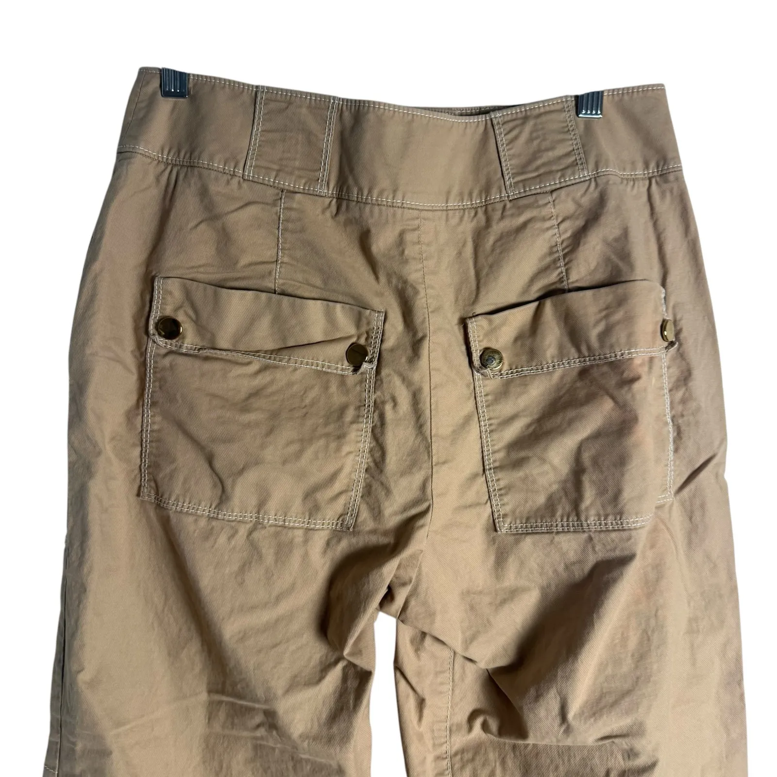 Veronica Beard Sigrid Khaki High Rise Wide Leg Cargo Utility Pants Size 6 - Image 9