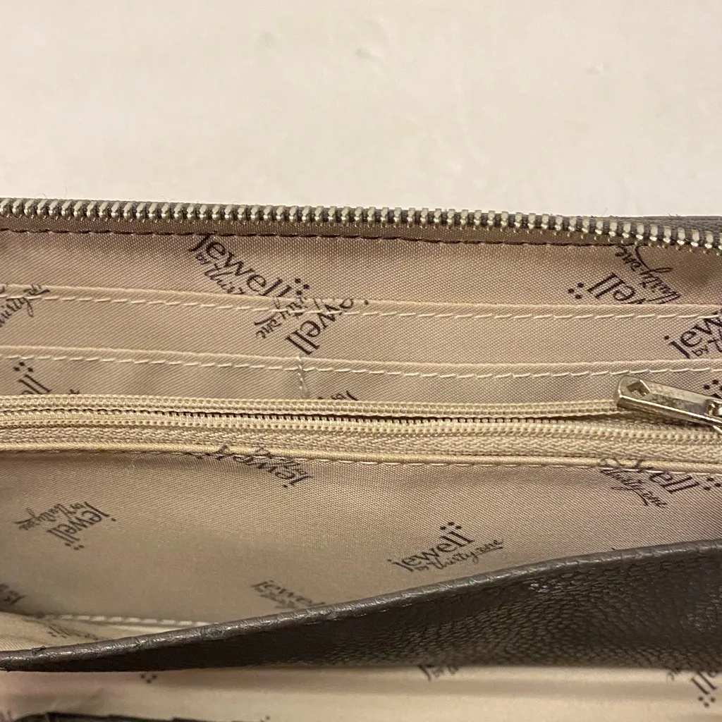 Jewell Dark Brown Textured Women's Wallet - Image 5