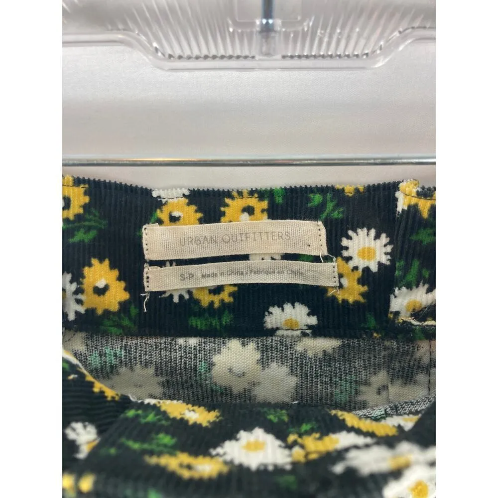 urban outfitters tie front floral corduroy skirt S - Image 3