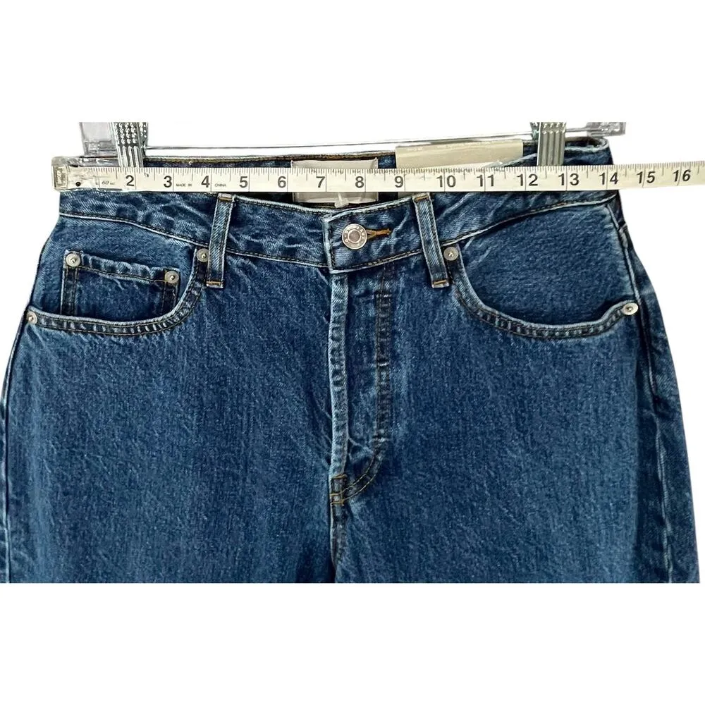 Everlane Curvy 90s Cheeky Jeans Womens 29 Blue Organic Cotton Straight Crop NEW - Image 6