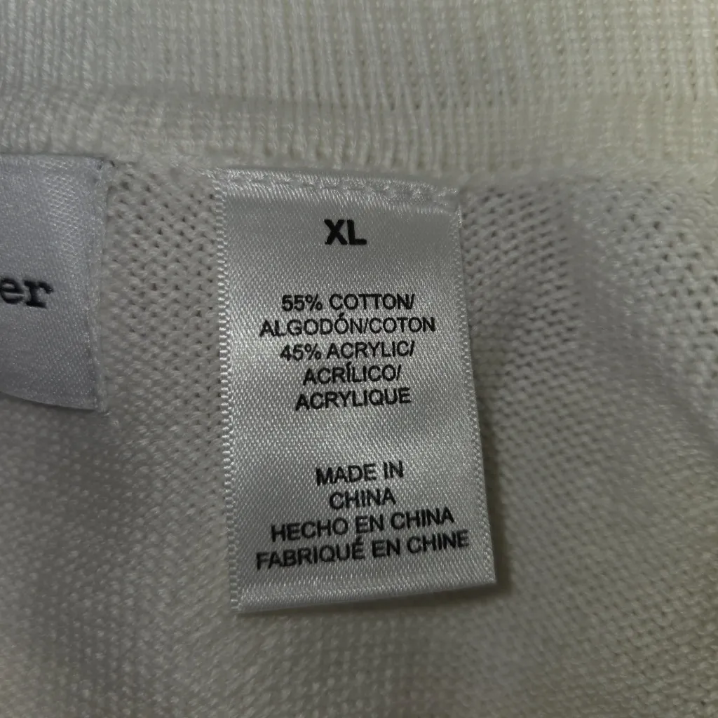 Alfred Dunner NWOT striped Floral Sequin Pullover Sweater Size XL - Image 7