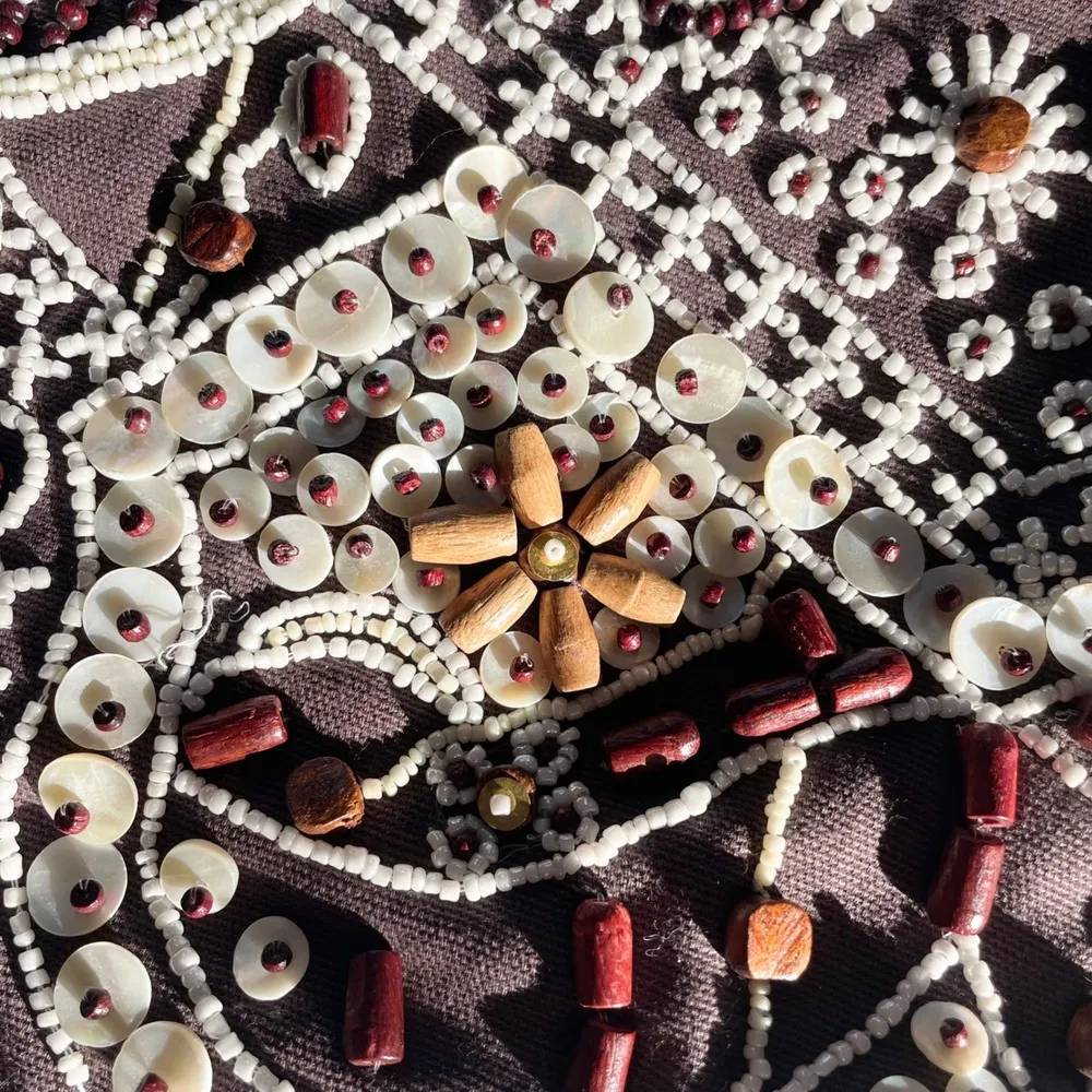 Roxy Beaded Hobo Bag Shoulder Bag Boho Hippie Chic Purse Bohemian Everyday - Image 5