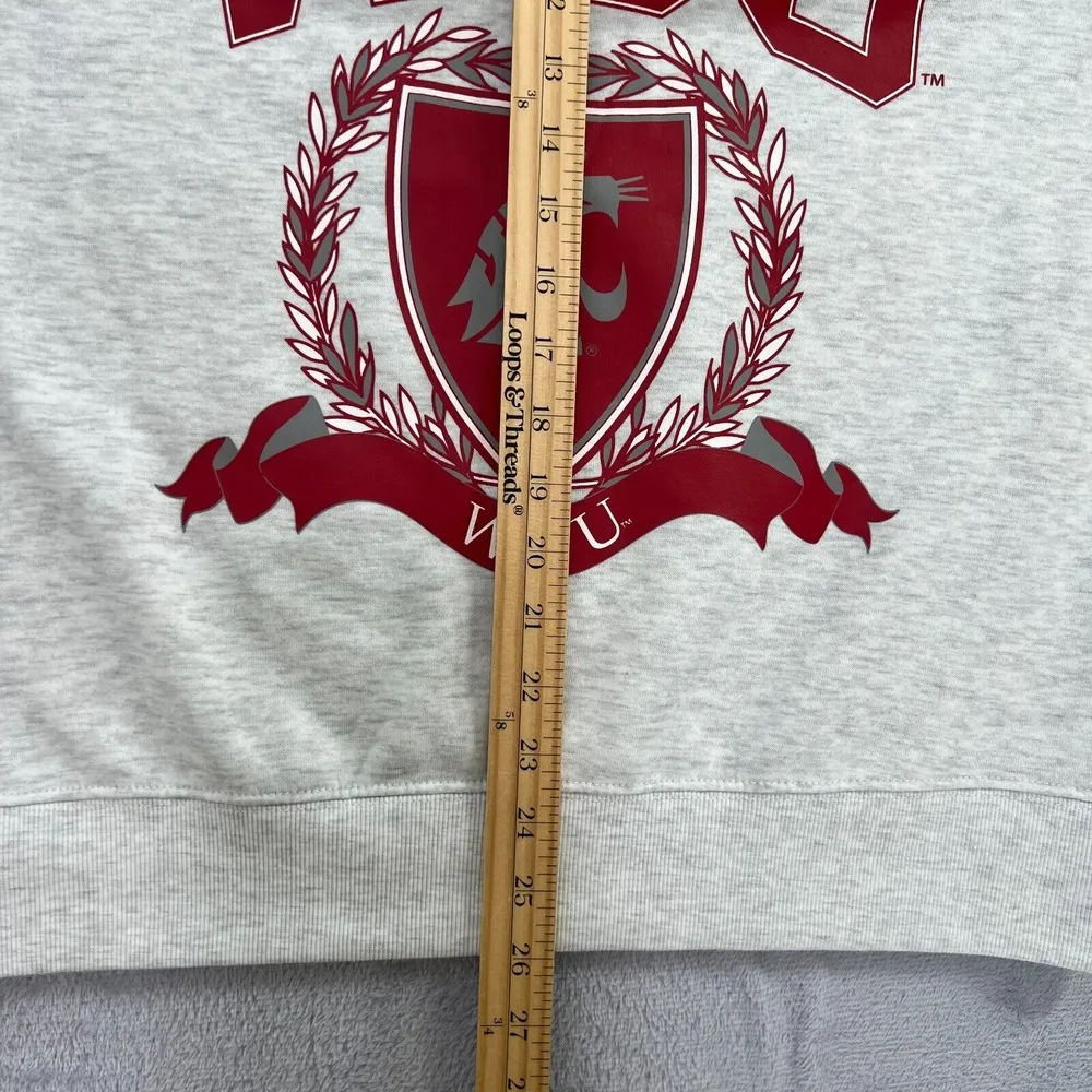 Gameday Couture Washington State Cougars WSU Small Sweatshirt Crewneck Gray - Image 10