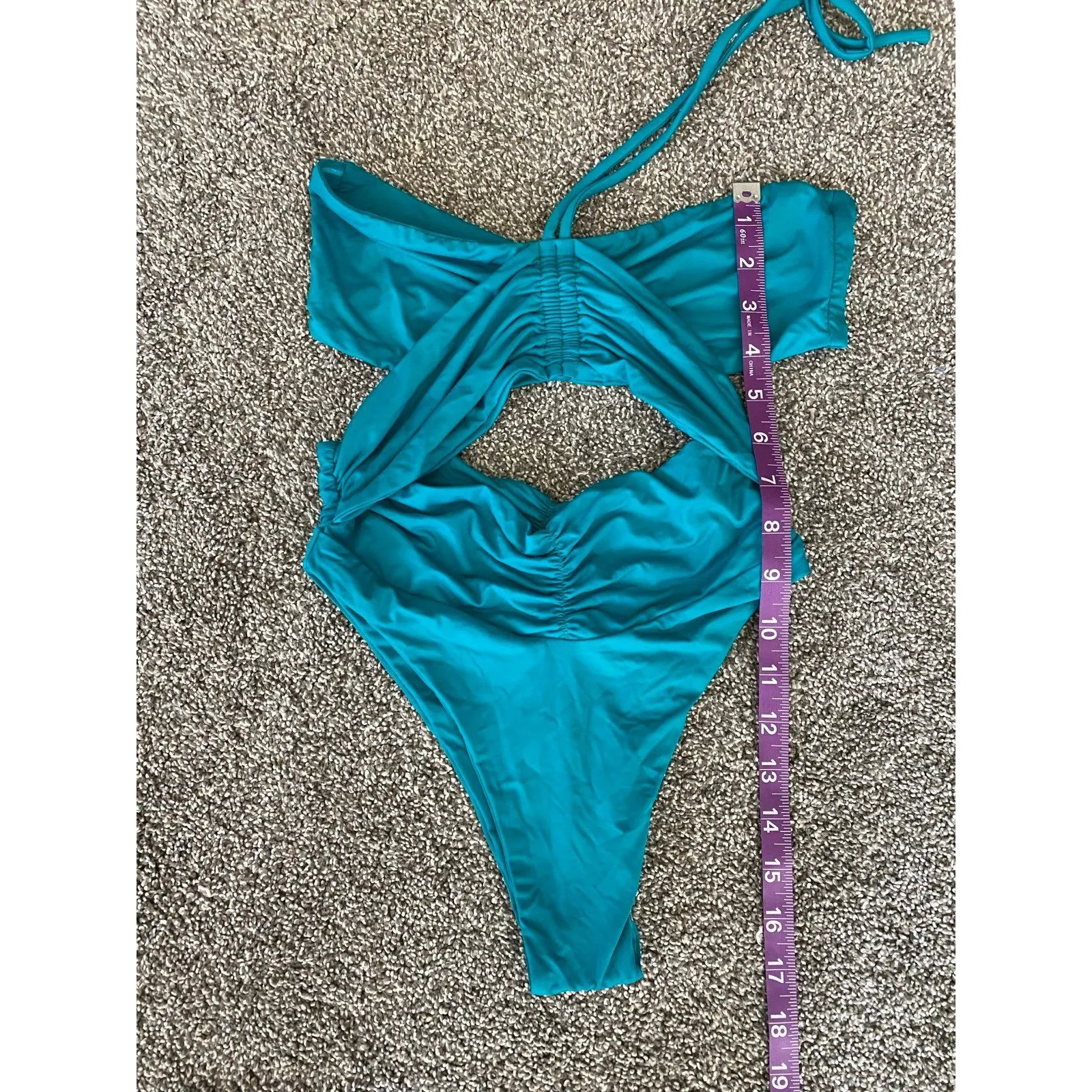 BEACH RIOT Swim Teal Cut-Out One Piece Swimsuit - XS - Image 7