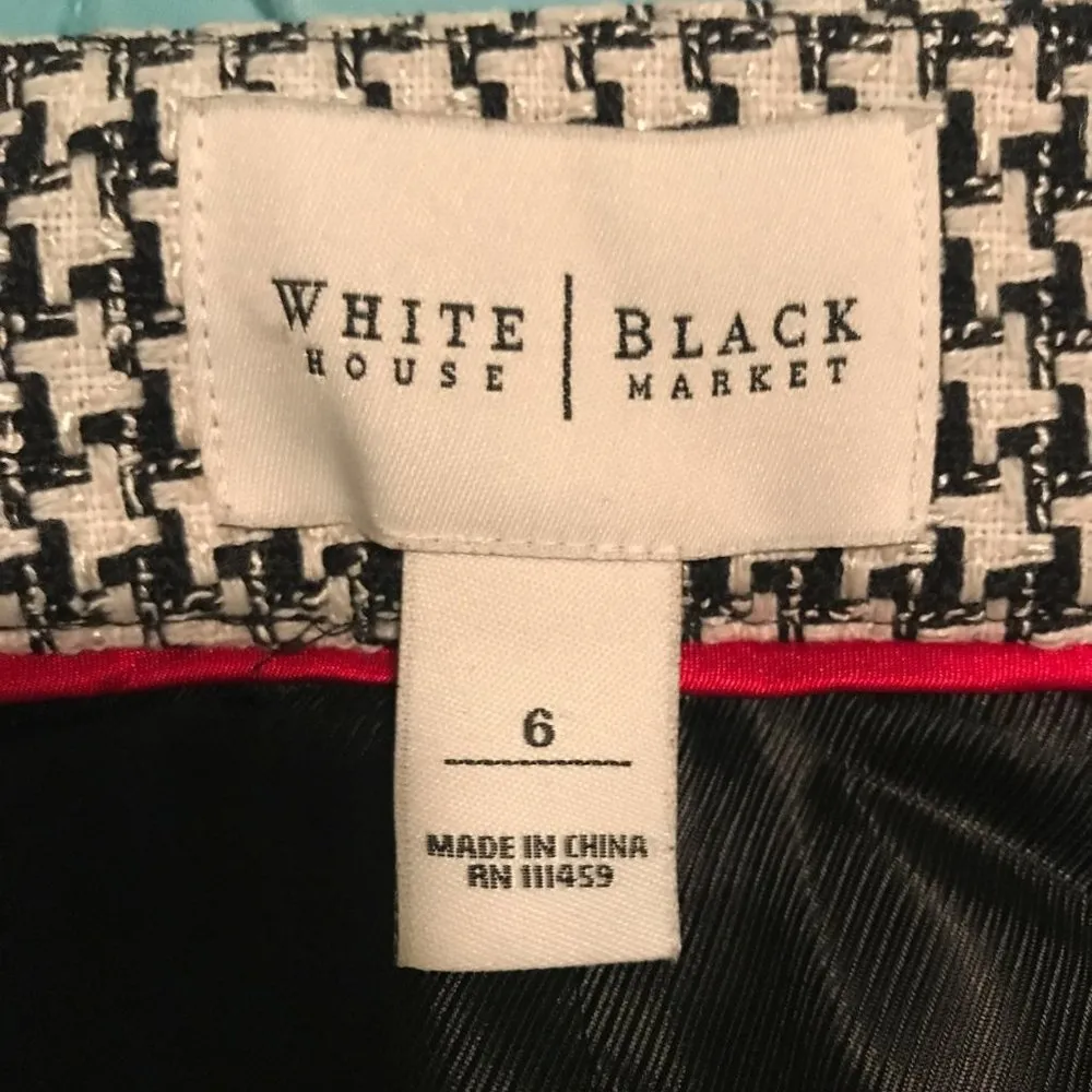 WHBM Two Button Hounds Tooth Cardigan - Image 4