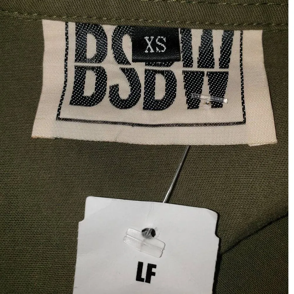 LF  BSBW Future Destroyed Green Khaki Button Down - Image 2
