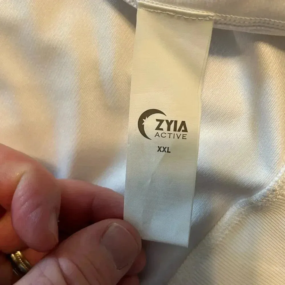 Zyia Active Full Zip Jacket Women's Size XXL White Active - Image 3