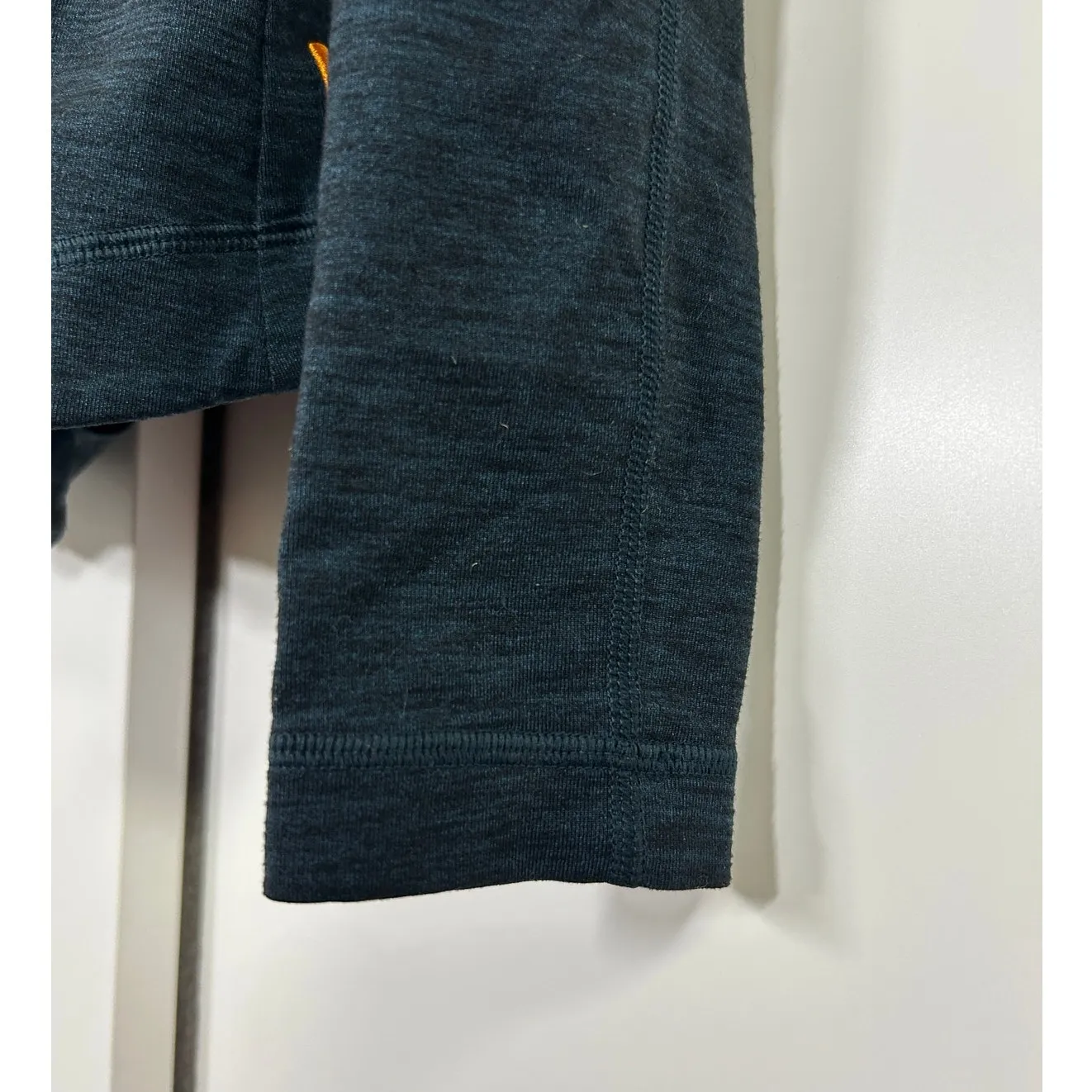 Lucy Women's Hatha XS Asymmetrical Zip Up Jacket Funnel Neck Teal‎ Heathered Blue - Image 6