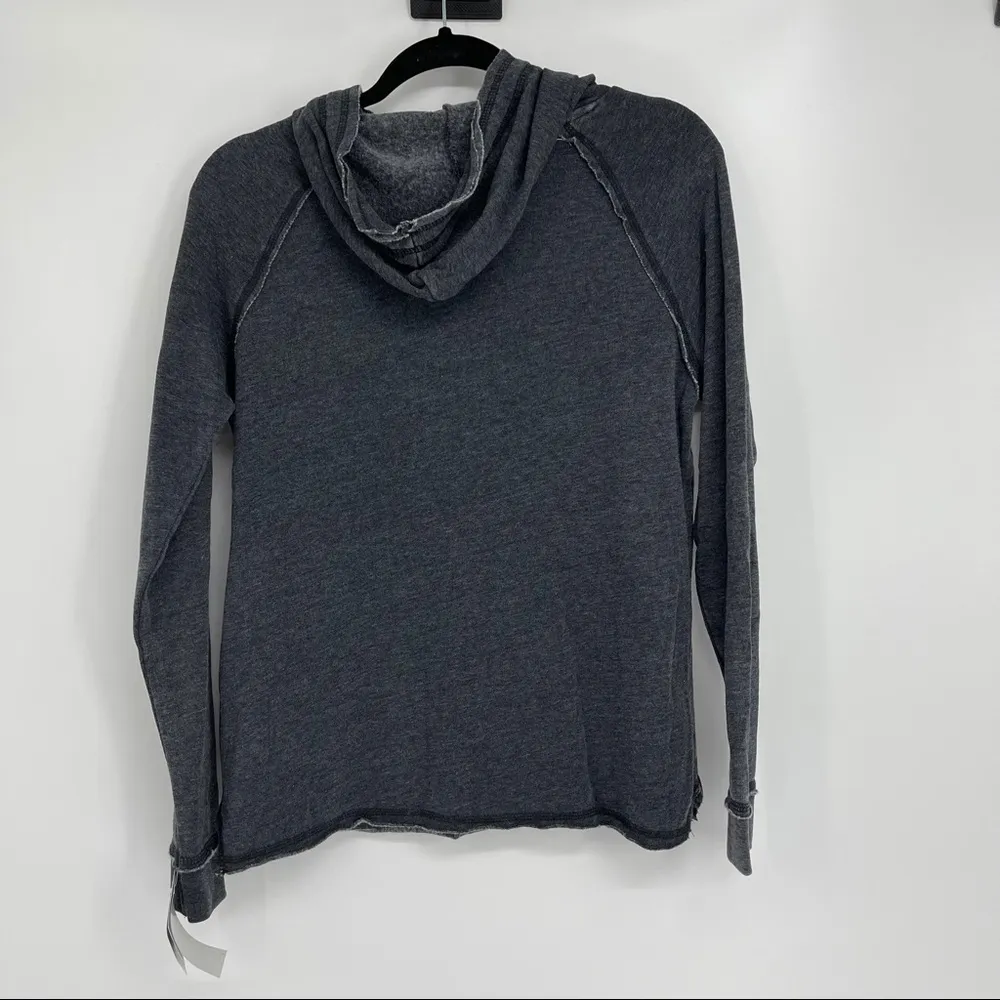 LET'S GET COZY SOFT COTTON BLEND GRAPHIC HOODIE SIZE XS - Image 2