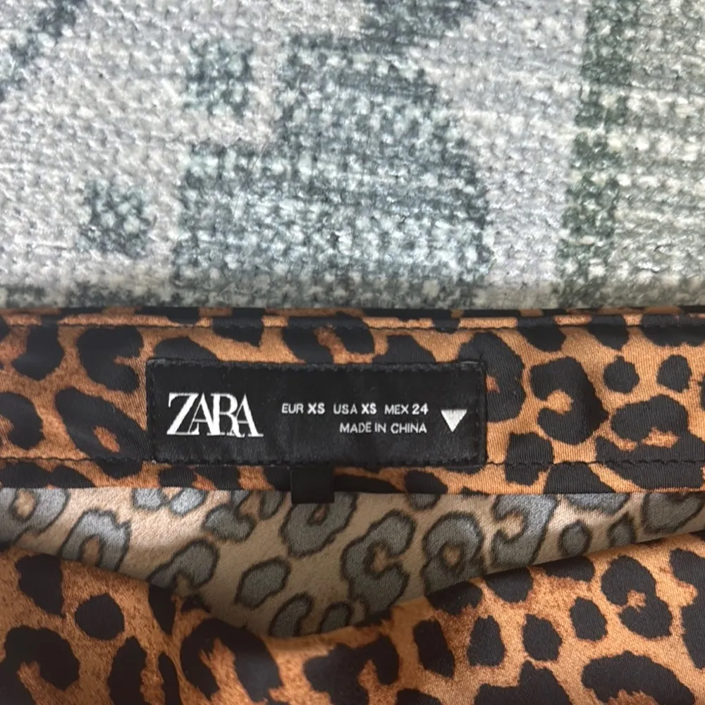 Zara Brown Black Midi A-Line Skirt - Image 2