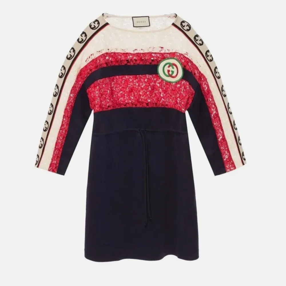 NWT Gucci stripe lace dress - Image 2