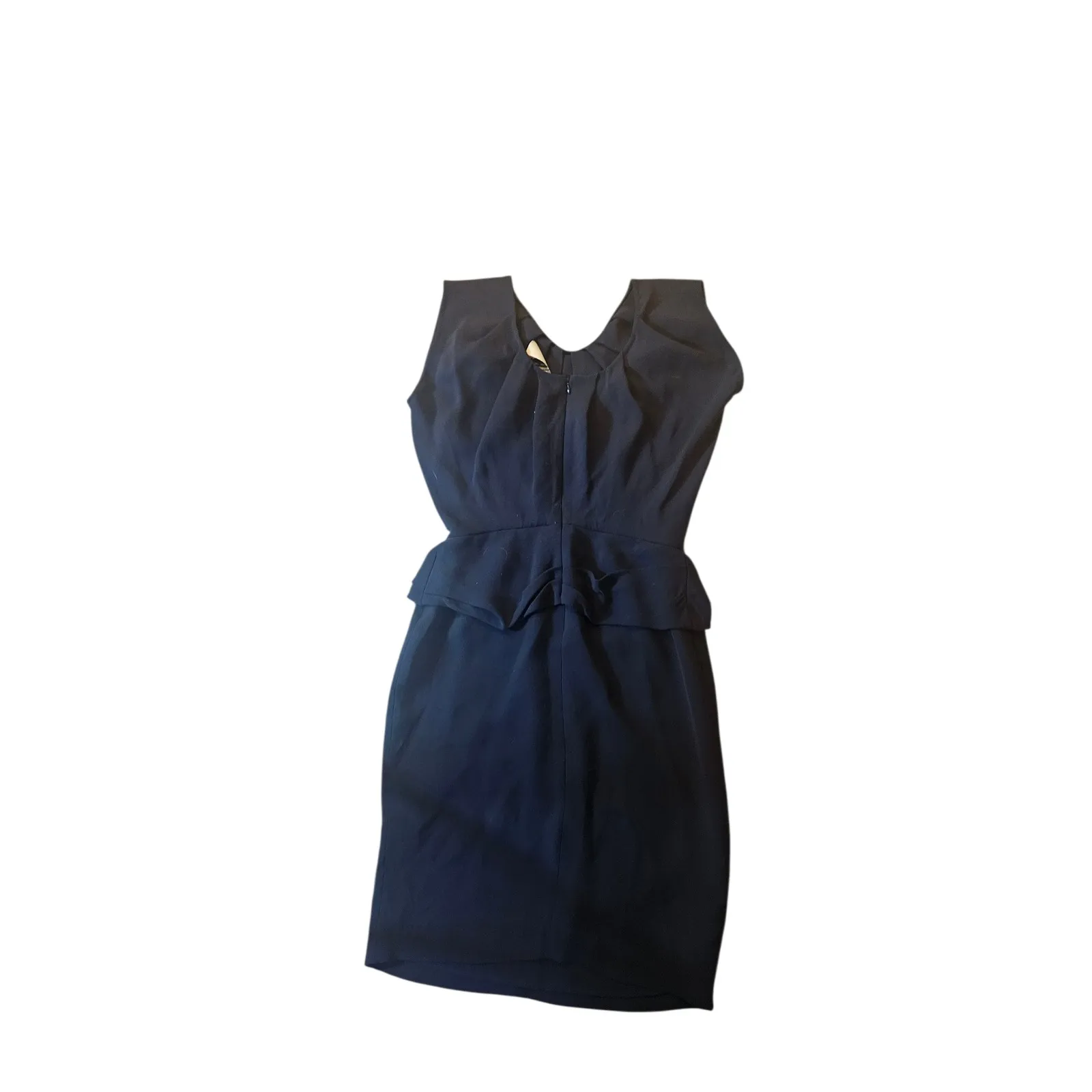 3.1 Phillip Lim Navy Blue Sleeveless Peplum Sheath Dress Size 6 - Image 2