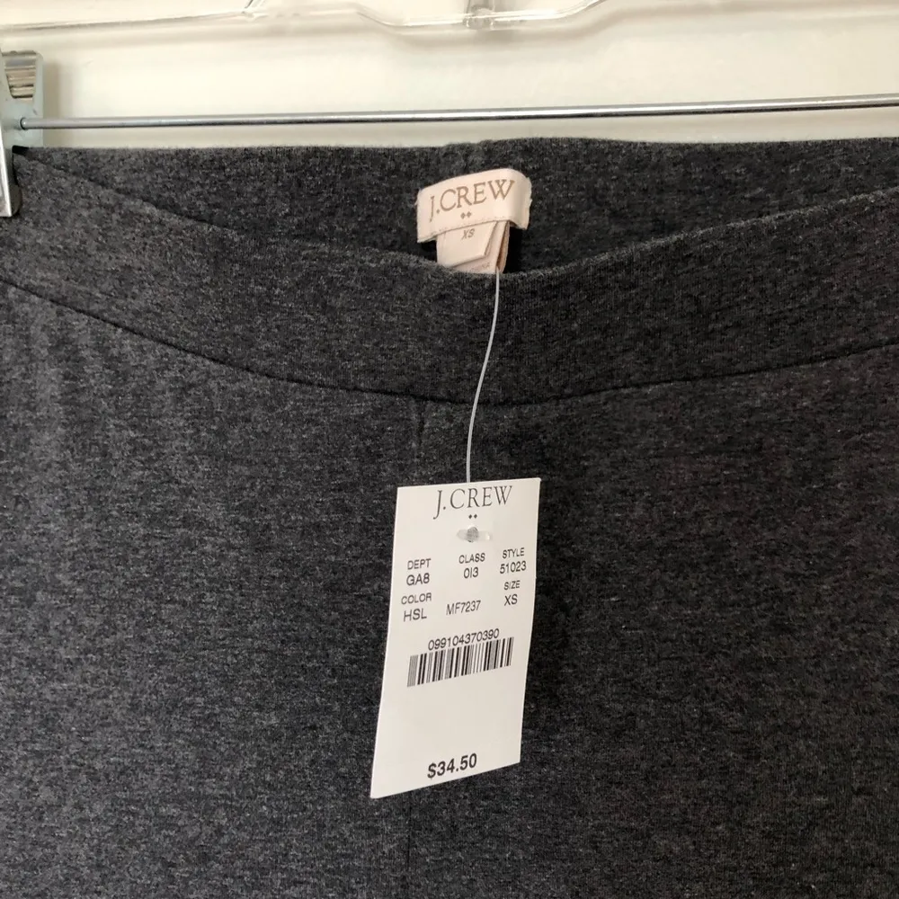J. Crew Everyday Leggings Grey Cotton XS - Image 2