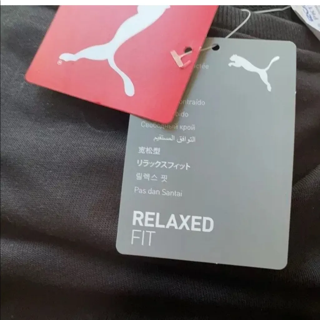 NWT PUMA Amplified T Shirt Knee Length Dress Black - Image 9