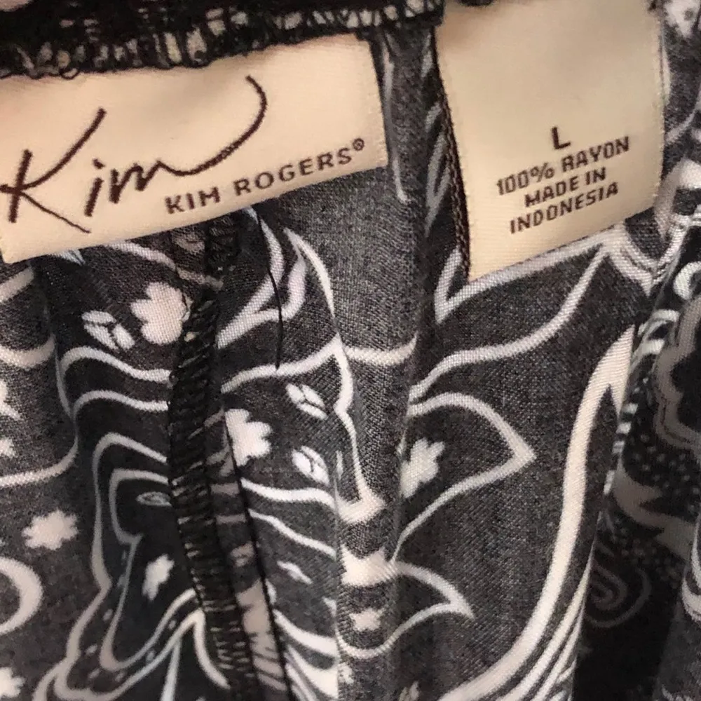 Kim Rogers Large Black & White Beaded Maxi Skirt - Image 9