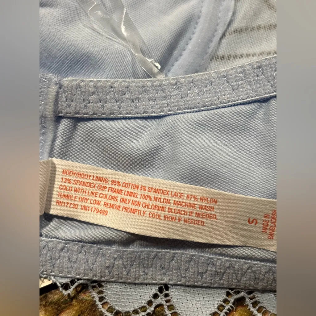 💙🩵NWT Colsie Cream and blue Lace Bralette. Size S 💙🩵 - Image 12