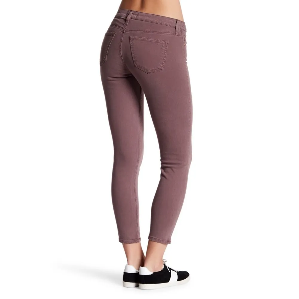NWT Big Star Women's 24x25 Alex Cropped Skinny Jeans in Altair- Pink/Plum Mauve - Image 3