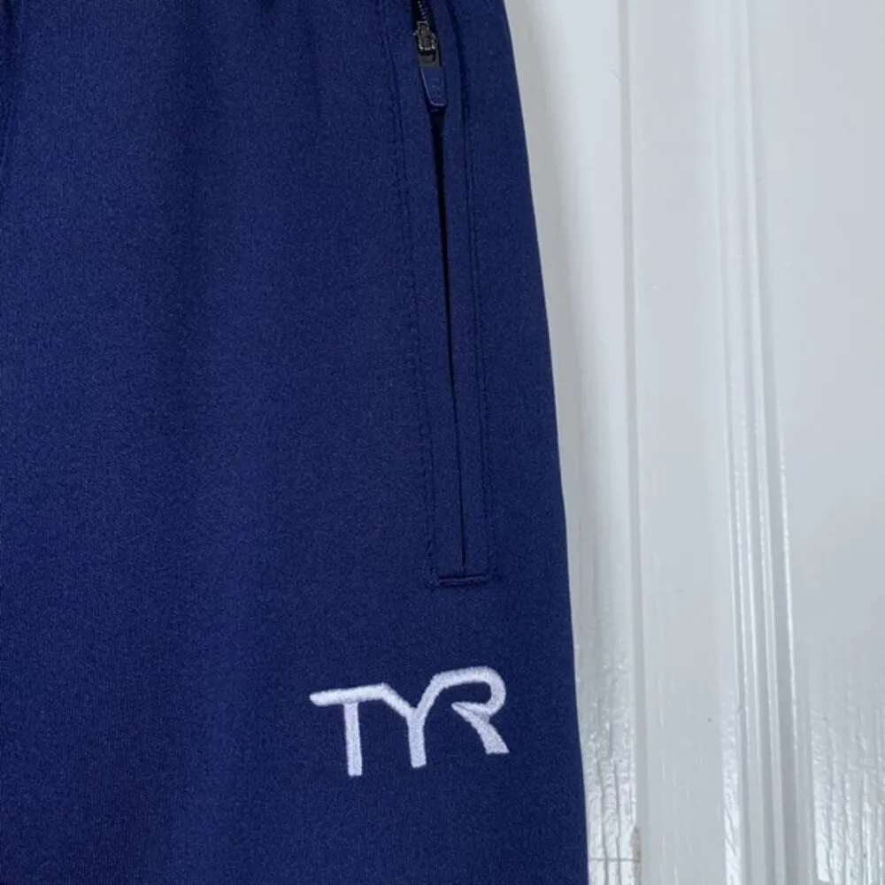 TYR Navy Blue Swimming Jogger POants Size Small EUC #4534 - Image 5