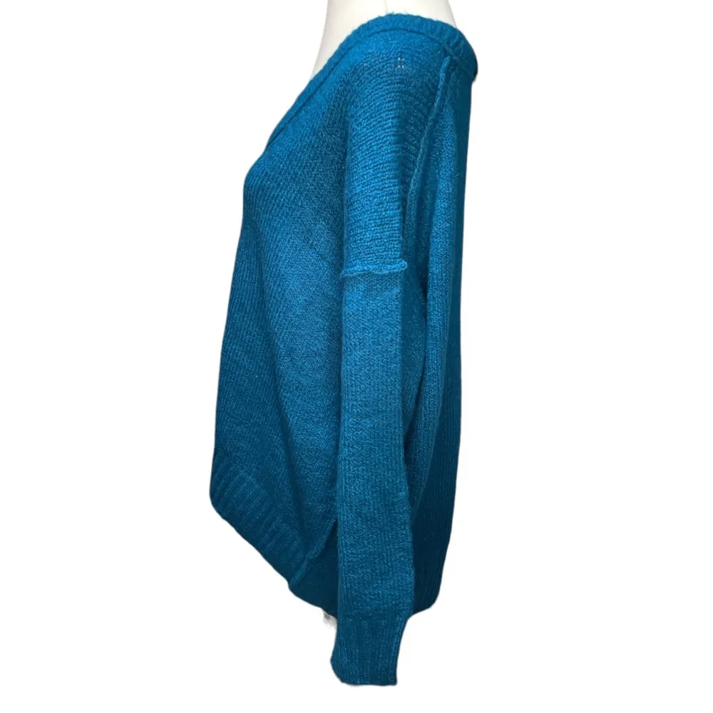 Free People Brookside Tunic Sweater Halcyon Blue Size Small - Image 4