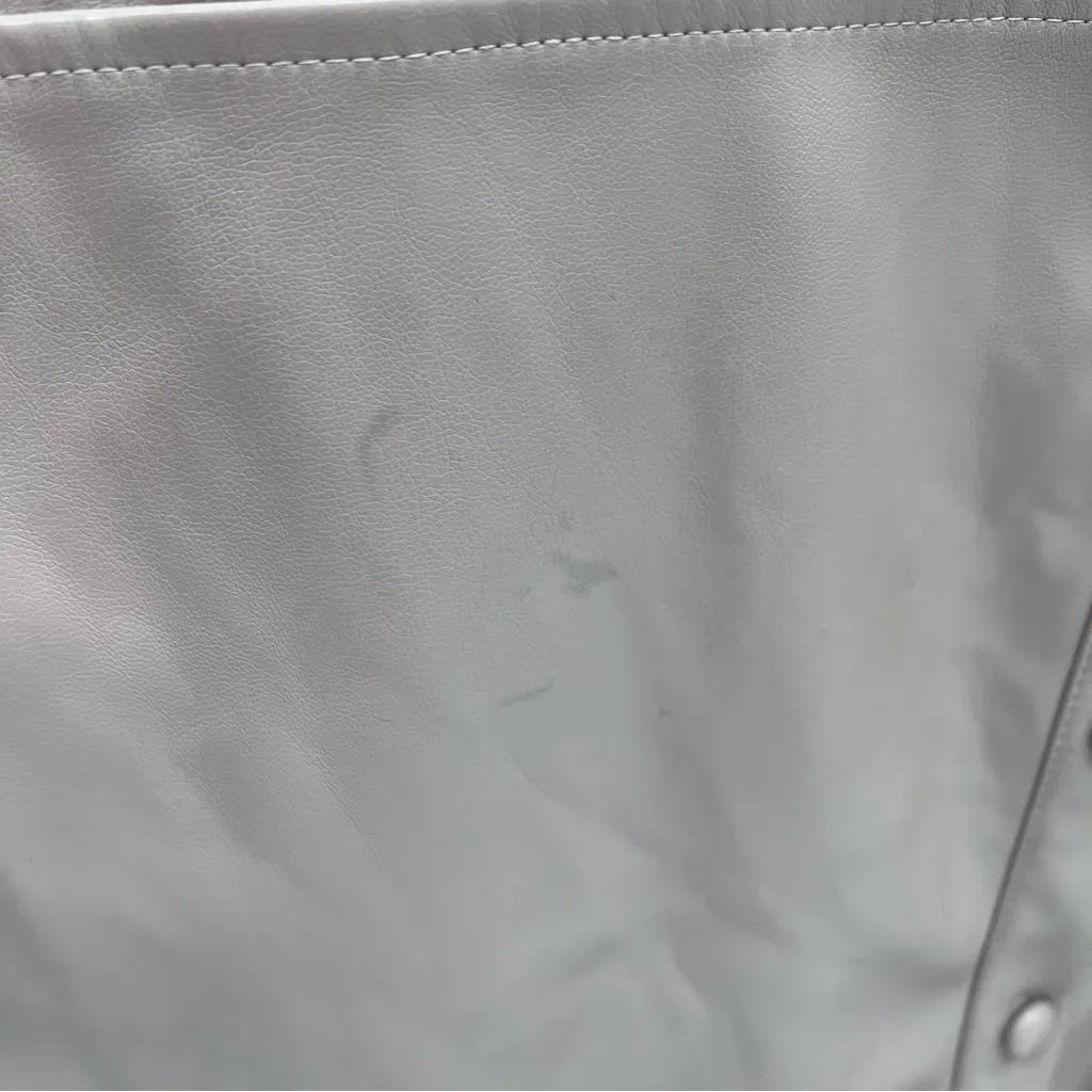 Nasty Gal Tan Faux Leather Shirt-Size 6 - Image 12