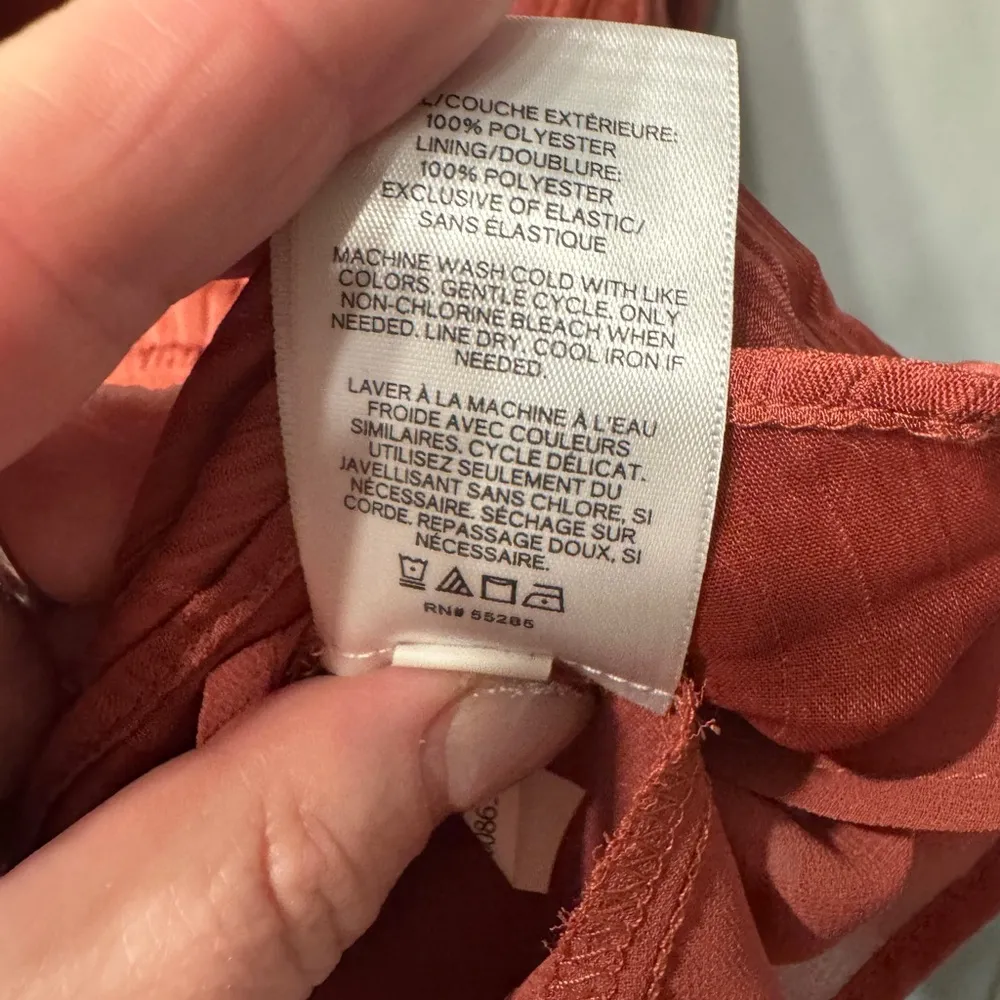 Express Satin Peplum Blouse Large in Desert Rose NWT’s - Image 7