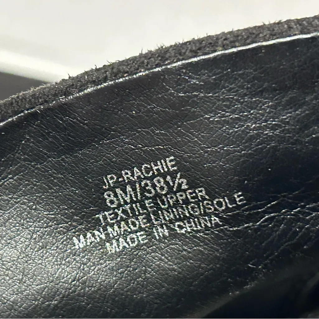 Jessica Simpson Rachie Black Suede platform bootie Heeled Boots women size 8 M - Image 11