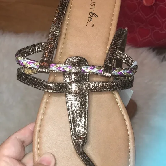 New mocha sandals gladiator style size 9 - Image 2