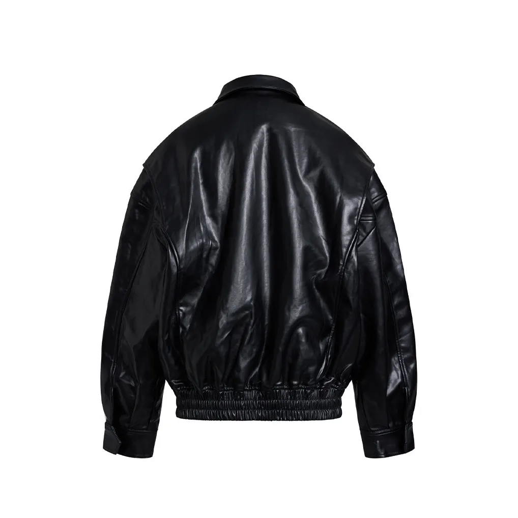 Lioness Kenny Bomber In Jet Black - Image 5
