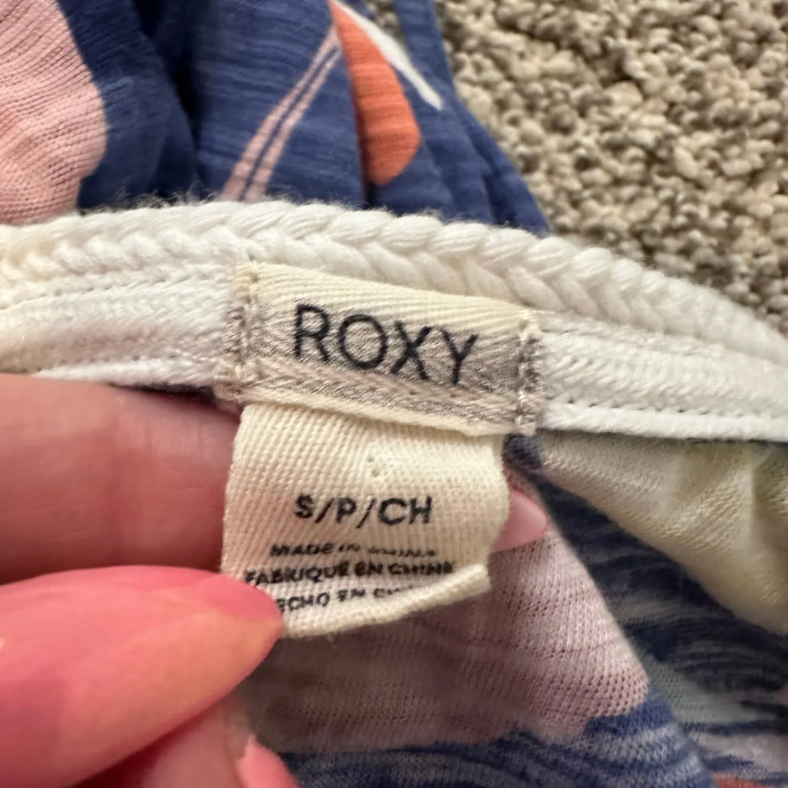 Roxy blue multicolor floral sleeveless maxi dress size S - Image 6