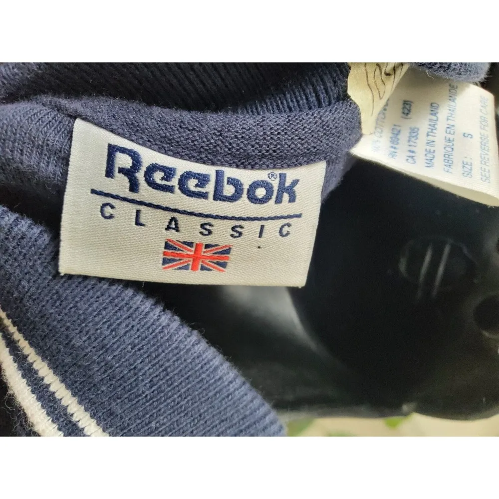 Reebok Classics Women's Blue Cotton Short Sleeve Polo Knee Length Dress Small - Image 9