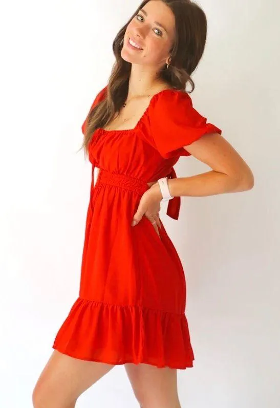 Ivory Belle Red Hot Dress - Image 2