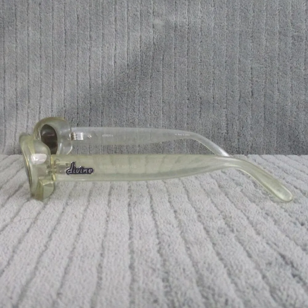 New Divine Eyewear Athena Pearl White / Amber Sunglasses - Image 3