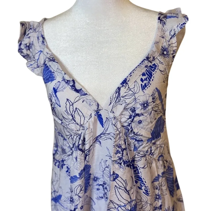 Stitchdrop Cobalt Blue Floral Maxi Dress - Image 3
