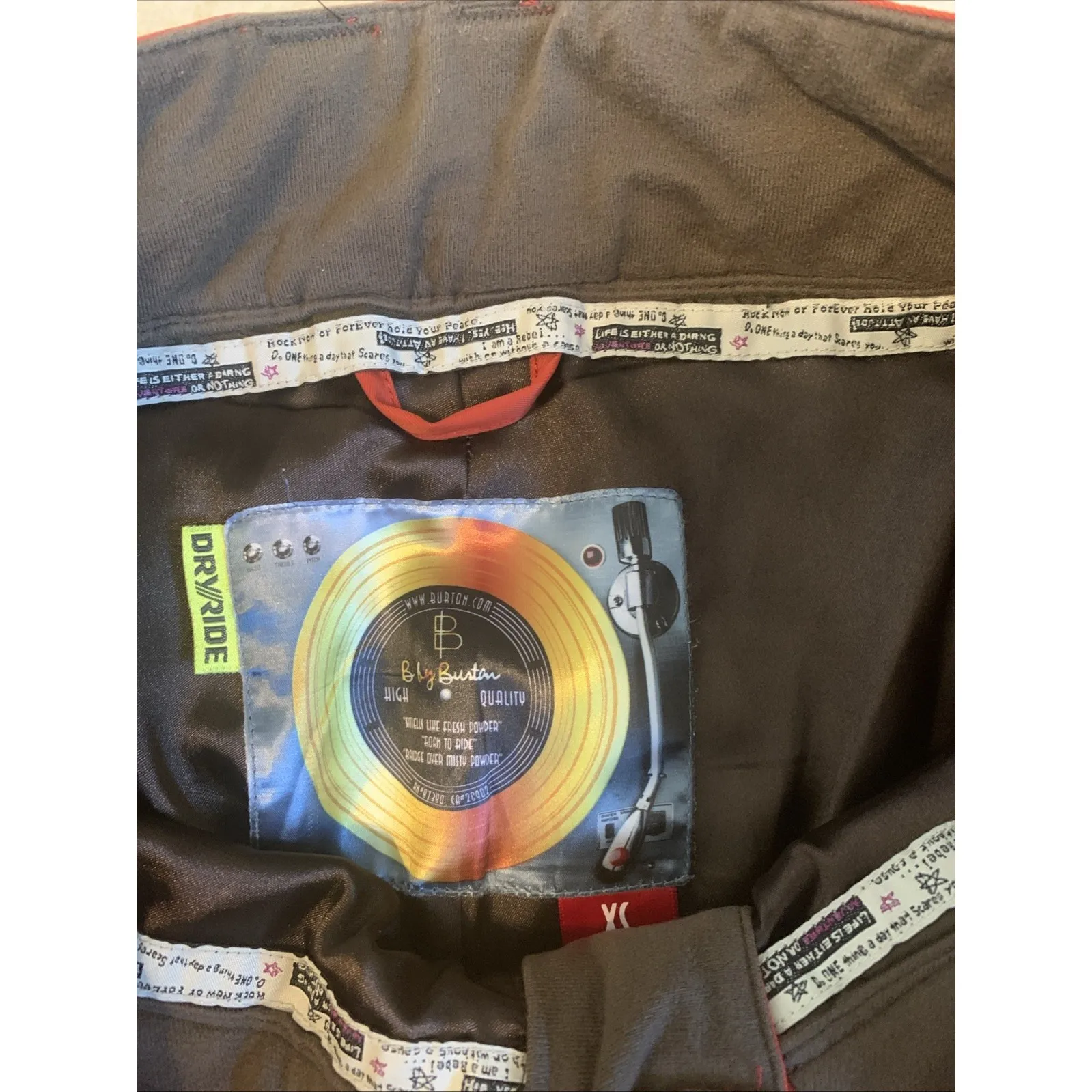 B By Burton Brown Nylon Snowboard Ski Cargo Pants Dry Ride Size XS Women Flare - Image 4