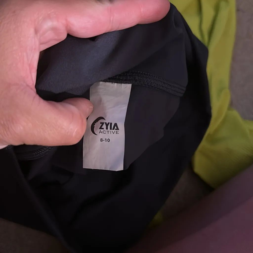 Zyia Active Storm Parallel Luxe High Rise 7/8‎ Leggings size 8-10 - Image 4