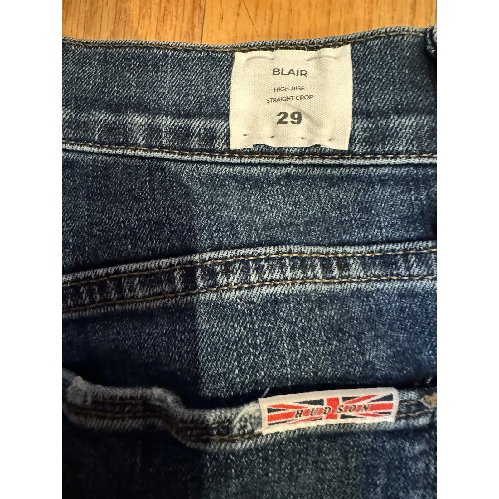 Hudson Jeans Blair High-Rise Allure Straight Crop Jean Women's Size 29 $225.00 - Image 3