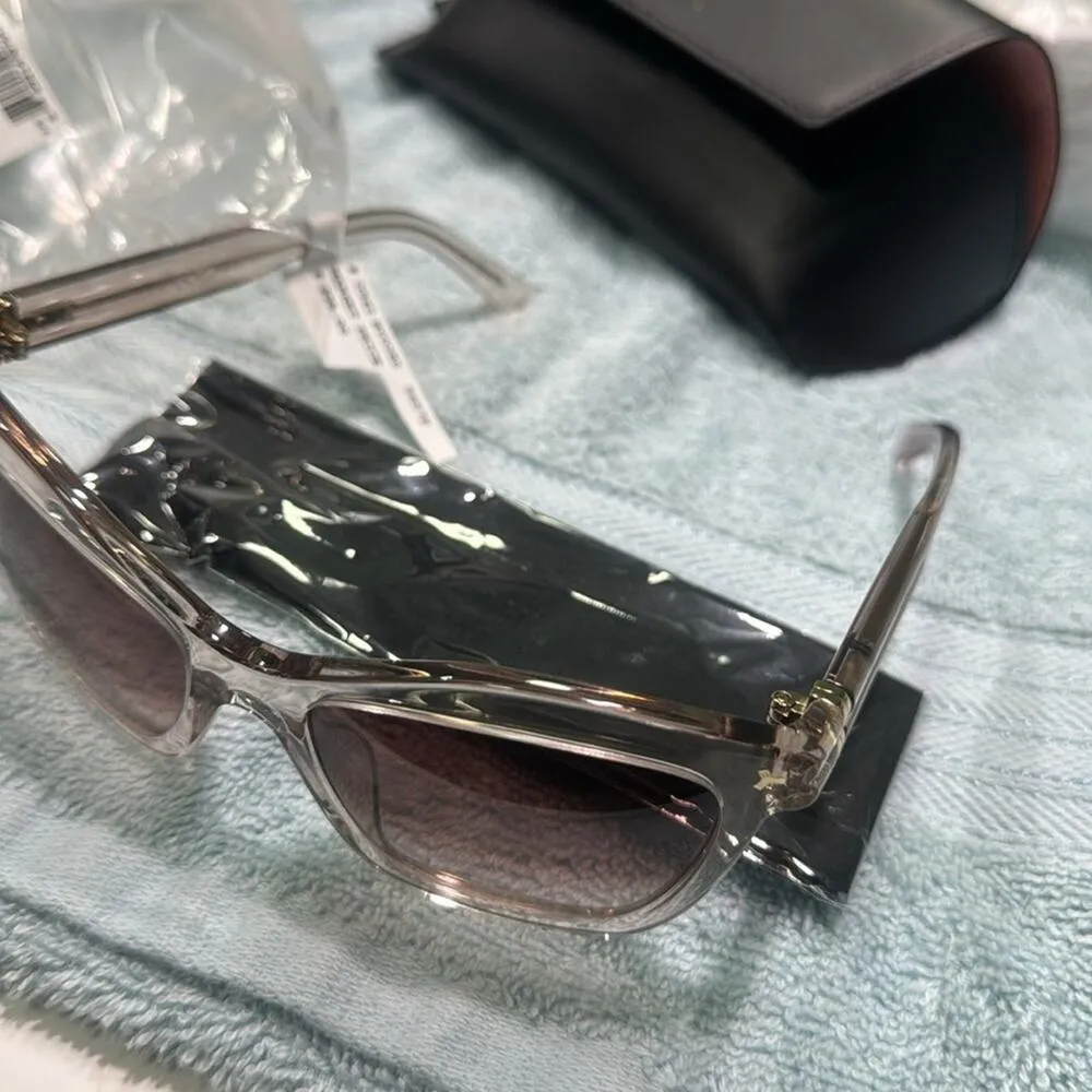 Bally 56MM Butterfly Sunglasses beige - Image 8