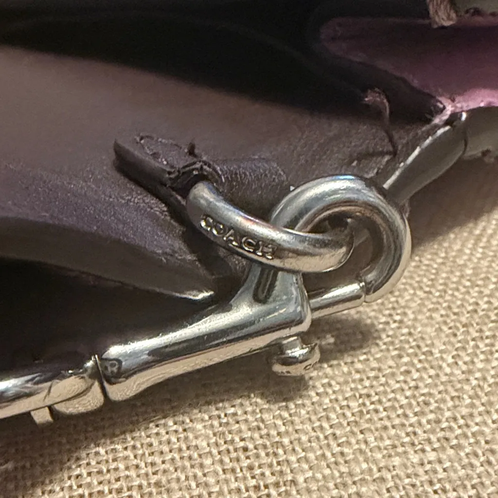 Coach Lavender Anna Foldover Clutch/Crossbody Bag, No. G2180-3037 - Image 13