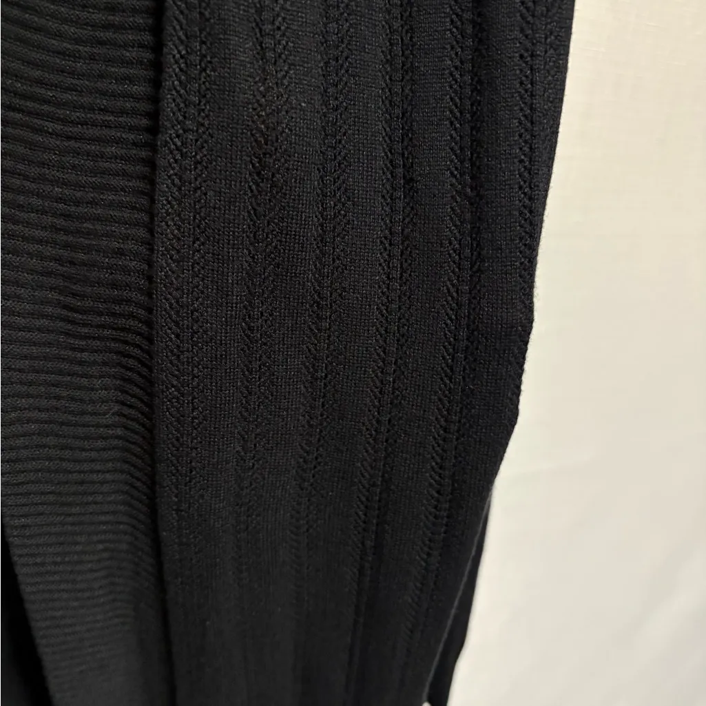 Allison + Zoe Black Knit Cardigan Sweater Size M - Image 7