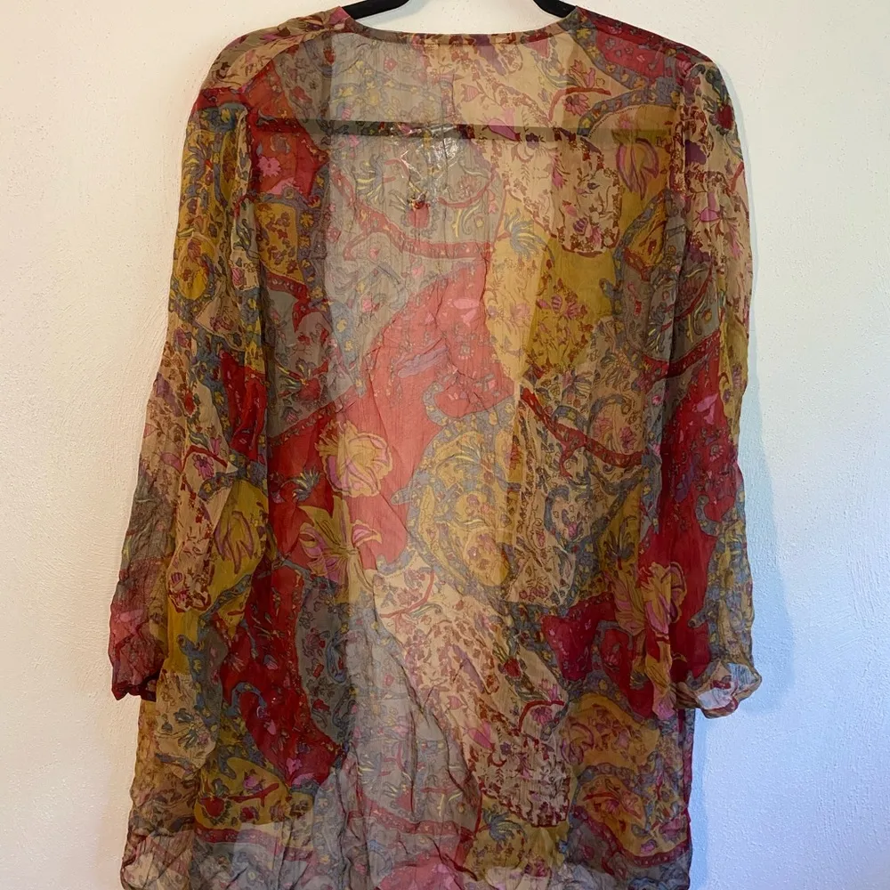 NWOT  paisley floral sequins kimono cardigan - Image 6