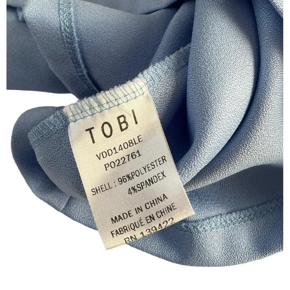 Tobi Women Size Medium V-Neck Blue Dress Shift NWT 6-390 - Image 7