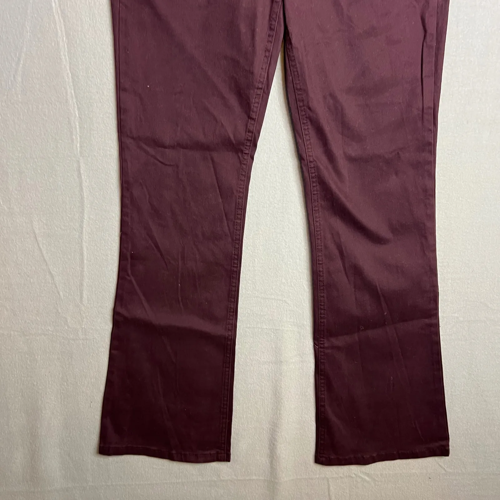 Democracy Ab Solution Itty Bitty Boot Jean Size 8 Bootcut Wine Burgandy NWT - Image 5