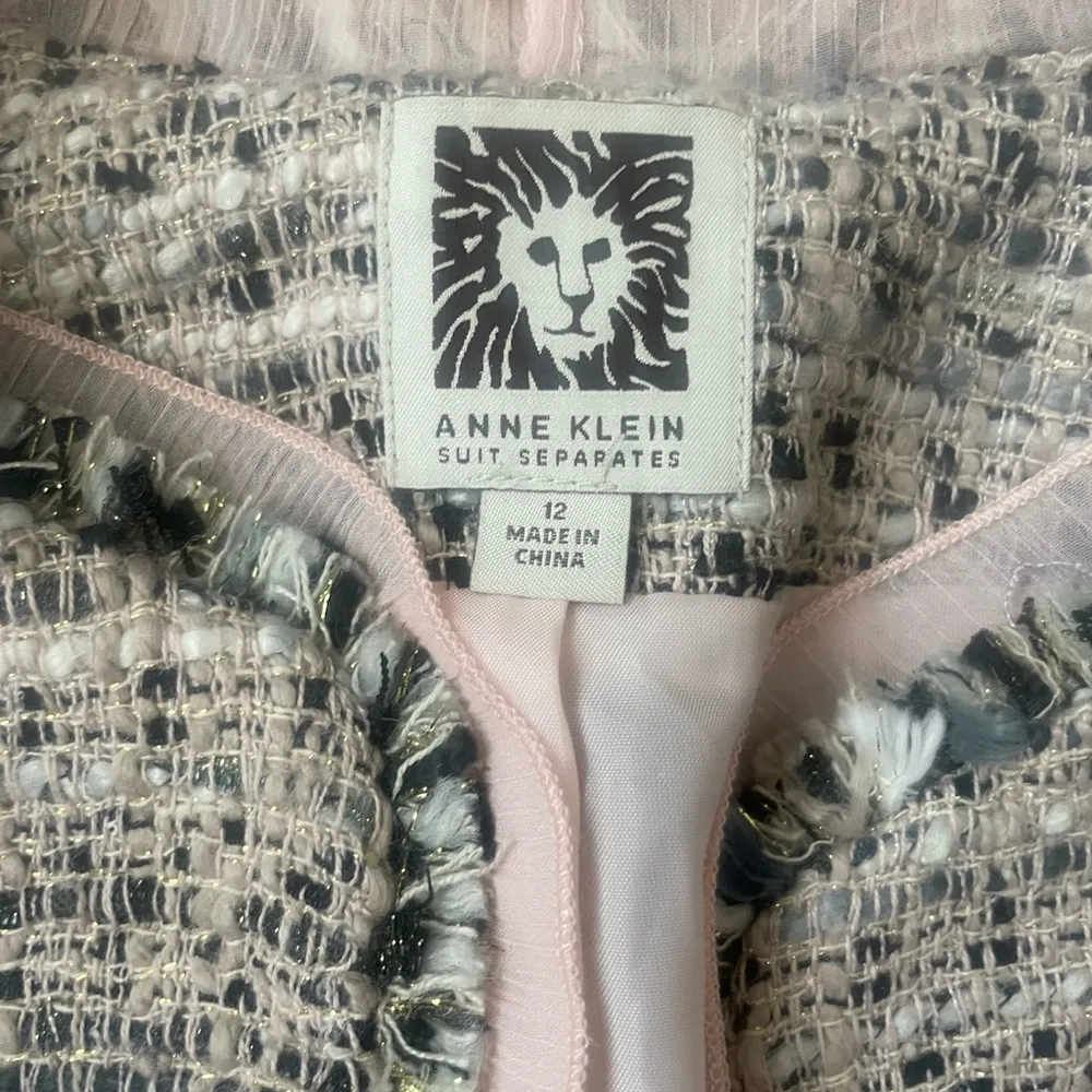 Anne Klein Tweed Blazer Jacket - Image 2