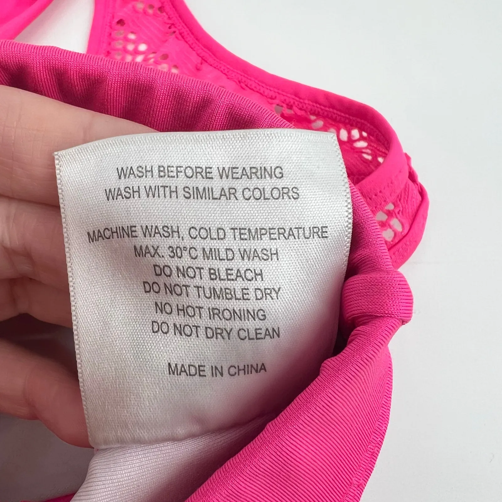 Zyia active bundle lot leggings & sports bra gray camo & pink workout size large - Image 7