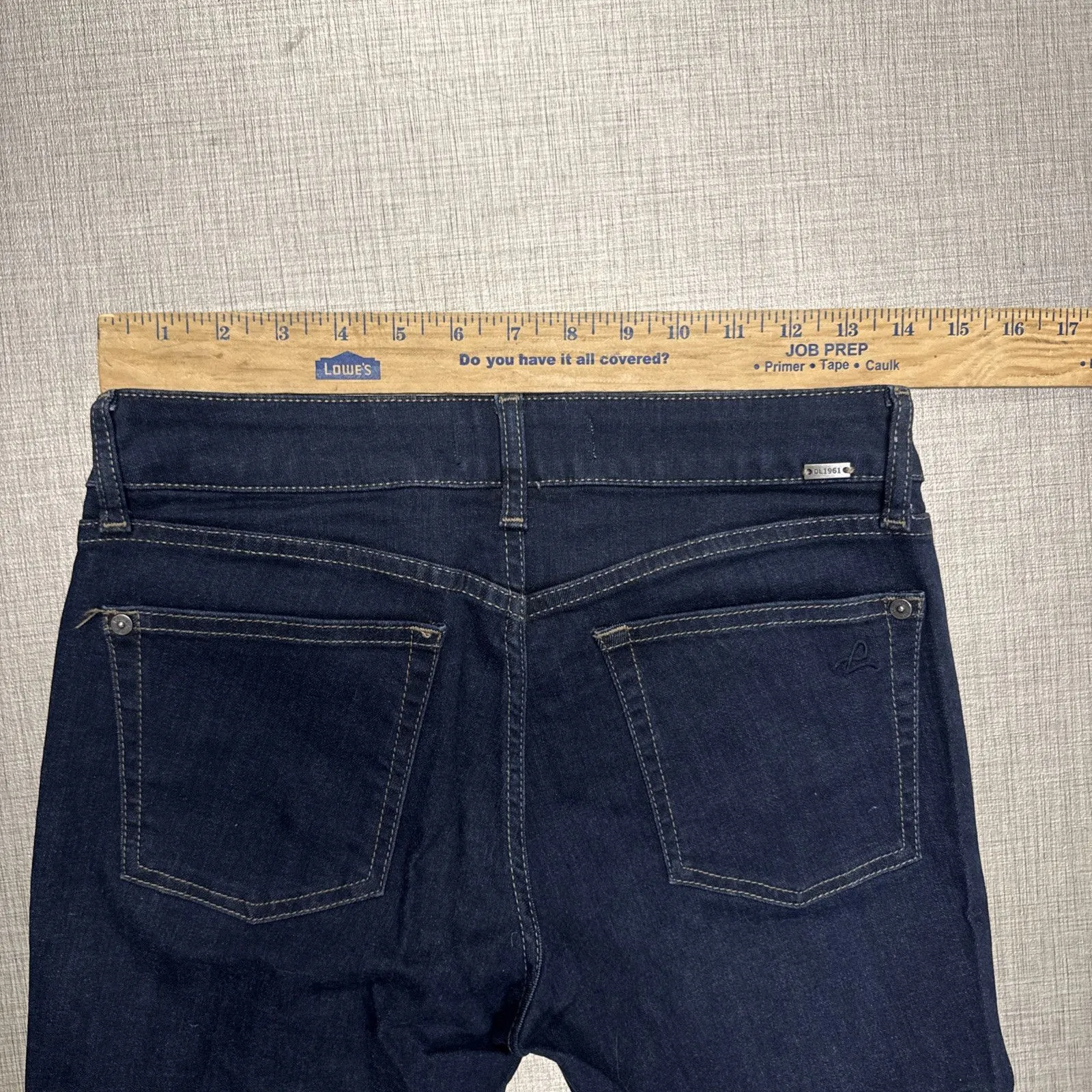 DL1961 27 BLUE JEAN JAxDL‎ NO.3 INSTASCULPT SKINNY STRECH COTTON DENIM Crop - Image 6