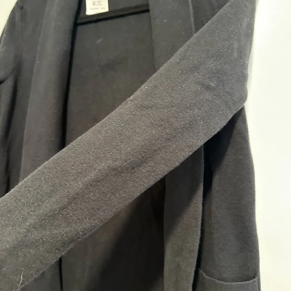 NWT J. Crew PXS Black Open Cardigan w/ Pockets. 100% Cotton. Thick.Stretchy. - Image 9