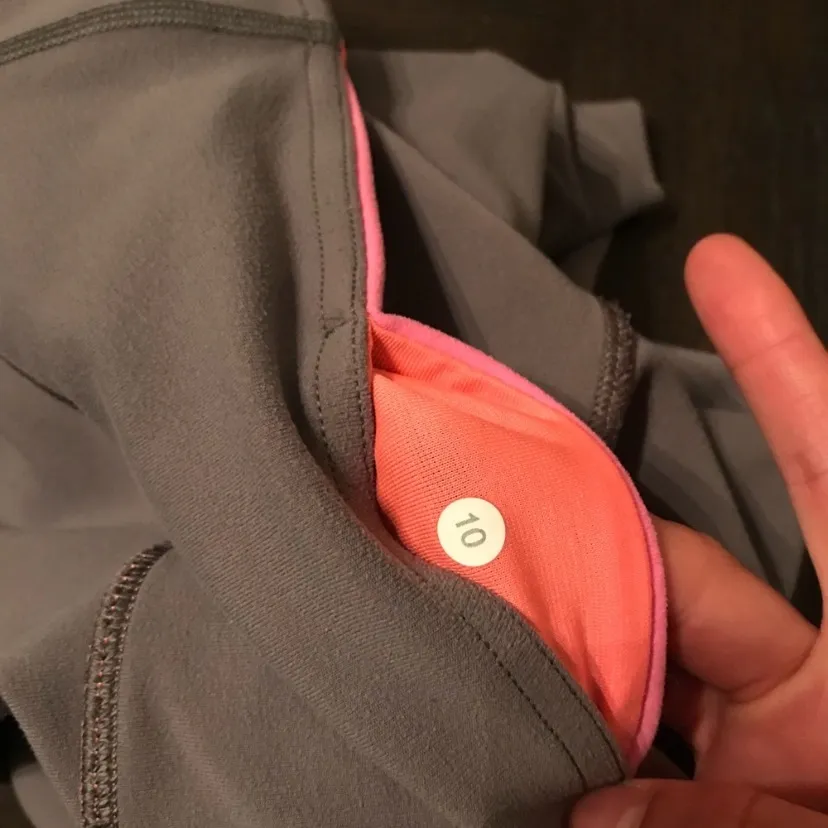 LULULEMON Wunder Under Crop II (Reversible) Sz 10 grapefruit/slate - Image 15
