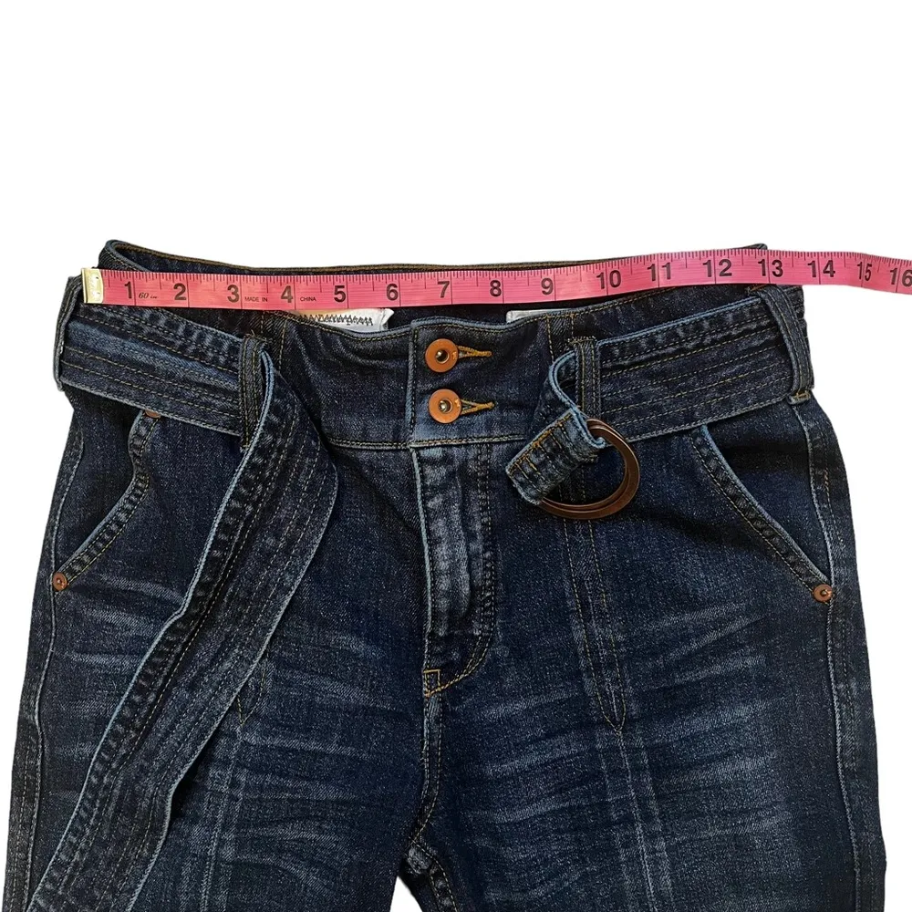 Anthropologie Pilcro and the Letterpress Seamed Belted Ankle Jeans, Sz 25 - Image 10