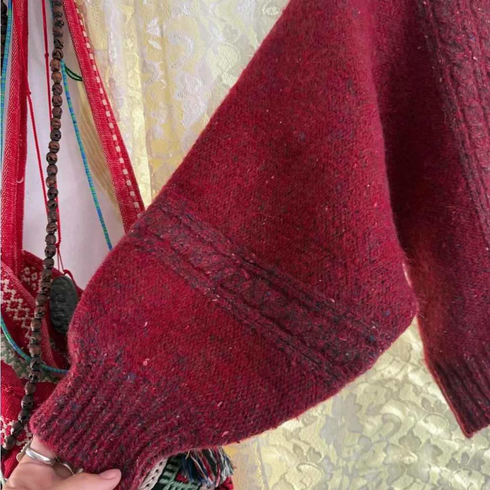 Women's vintage Givenchy Red wool Sweater small - Image 5