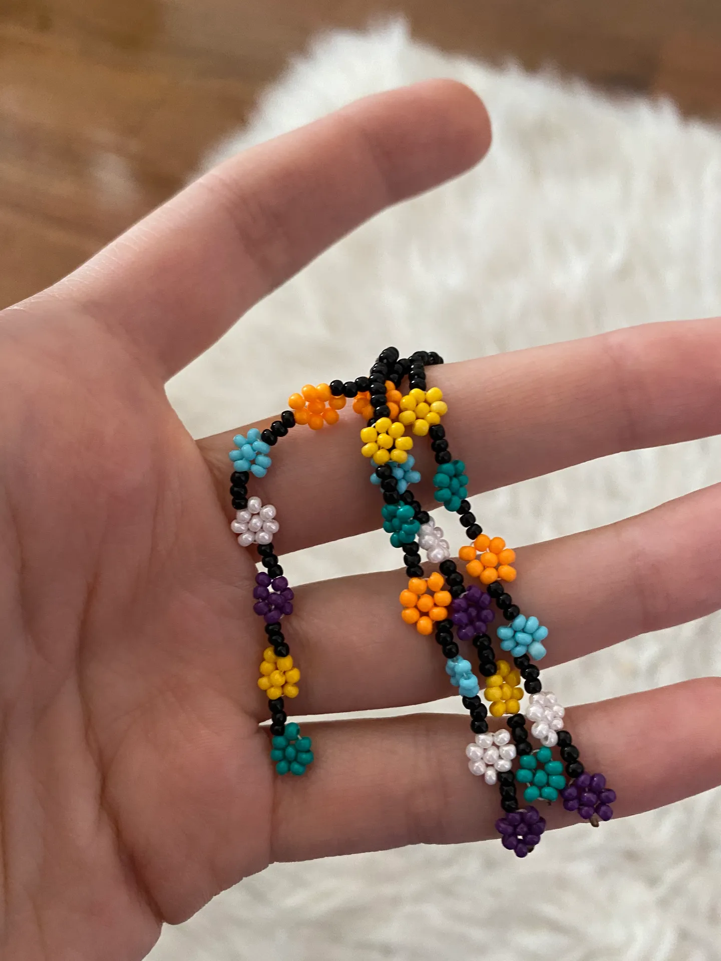 NWOT Altar d’state bohemian beaded flower drop earrings  - Image 3